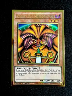YUGIOH • EXODIA THE FORBIDDEN ONE • ULTRA RARE • 1st EDITION • MGED-EN005 • NM - Image 1
