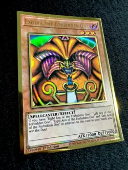 YUGIOH • EXODIA THE FORBIDDEN ONE • ULTRA RARE • 1st EDITION • MGED-EN005 • NM - Image 4