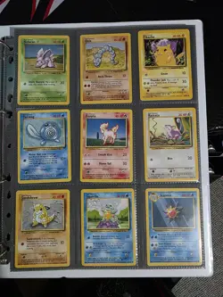 Part Complete Common Uncommon Base set Pokemon Cards 1999 WOTC Pikachu - Image 3