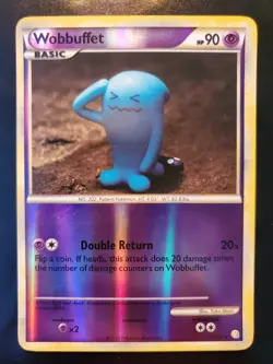 Wobbuffet 13/123 Reverse Holo Rare Pokemon TCG Card Heartgold Soulsilver LP - Image 2