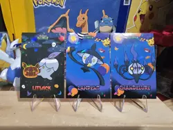 Pokemon Halloween Card Database - Litwick, Lampent, Chandelure- 3 Card Lot - Image 1