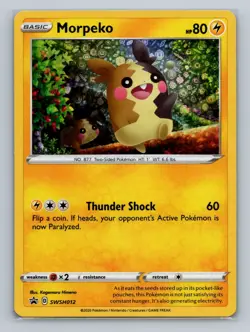 Pokemon Miscellaneous Cards & Products #SWSH012 Morpeko Promo - Image 1