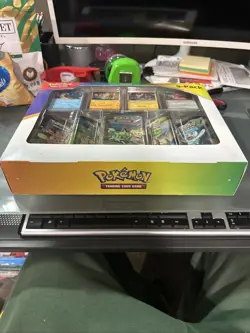 Pokemon TCG Scarlet & Violet Paldea Friends 5 Mini Tins Set + 4 Promo Cards Box - Image 2