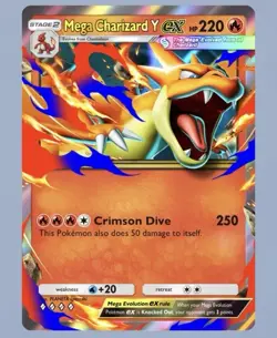 Mega Charizard Y ex Pokemon TCGP TCG POCKET English ENG Digital Card - Image 1