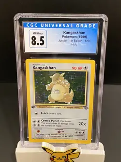 1999 Pokemon Card Kangaskhan Holo 1st Edition Jungle 5/64 CGC 8.5 NM-MT+ - Image 1
