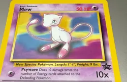 POKEMON TCG CARD MEW 1999-2000 NO 8 BLACK STAR PROMO EXCELLENT PACK TO FOLDER - Image 2