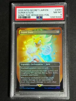 Magic the Gathering MTG Secret Lair Sonic Super State FOIL #2081 PSA Graded Card - Image 1