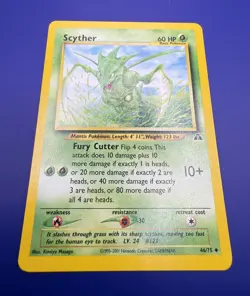 Pokemon Scyther 46/75 TCG Neo Discovery Card Light Play Condition [LP] - Image 2