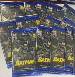 2018 BATMAN METAX Panini TRADING CARDS 5 CARDS UNOPENED NEW SEALED (15 Packs ) - Image 1