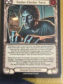 Simply 70H Rare Trading Card!!! Tracker Checker Travis - Image 1