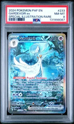 Pokemon TCG Gardevoir EX Special Illustration Paldean Fates Card 233/091 PSA 8 - Image 1