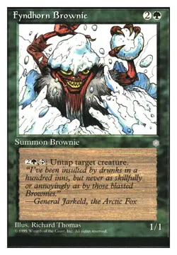 Fyndhorn Brownie Ice Age MTG - NM+ - Image 1
