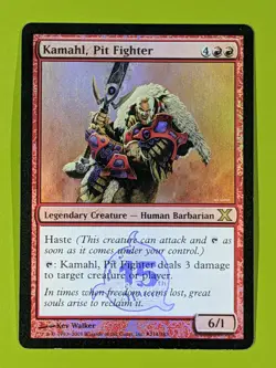 FOIL MEDIA PROMO Kamahl, Pit Fighter x1 Tenth Edition 10th 1x MTG - Image 1