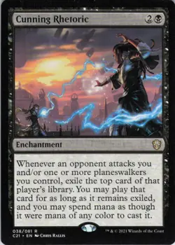MTG Cunning Rhetoric (38) | LP | Commander 2021 {C21} - Image 1