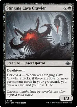 STINGING CAVE CRAWLER x4 mtg NM Lost Caverns of Ixalan 4 Unc - Image 1
