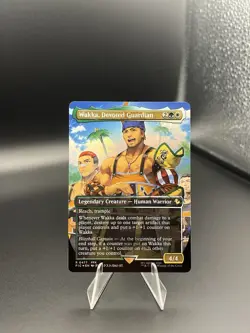 Wakka, Devoted Guardian (Borderless) (Chocobo Track Foil) Commander: Final... - Image 1
