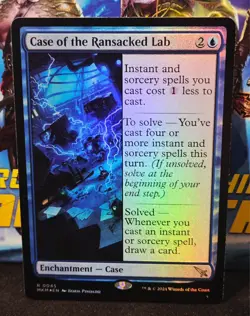 magic the gathering - FOIL!! - Case of the Ransacked Lab - Enchantment - Rare - Image 1