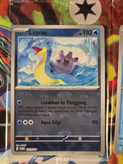 Pokemon TCG Indonesia Lapras Master & Poke ball promo sealed 123/SV-P NM - Image 2