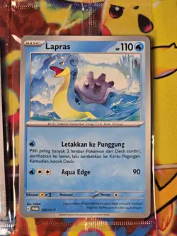 Pokemon TCG Indonesia Lapras Master & Poke ball promo sealed 123/SV-P NM - Image 3