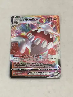 Pokemon TCG Heatran VMAX 026/189 Astral Radiance Ultra Rare Full Art Holo NM - Image 3