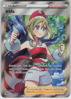 Pokemon Irida (Full Art) Ultra Rare SWSH10: Astral Radiance 186/189 NM - Image 1