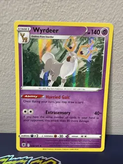 Wyrdeer 069/189 SWSH: Astral Radiance Pokemon Holo Foil Rare Nice! - Image 1