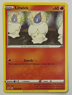 [P051] 2020 Pokemon TCG - Litwick Basic 131/192 - Halloween Trick or Trade - Image 1