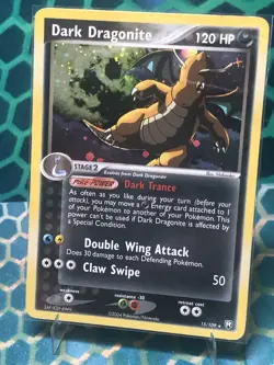 Pokemon 2004 Dark Dragonite EX Team Rocket Returns 015/109 Holo LP - Image 3