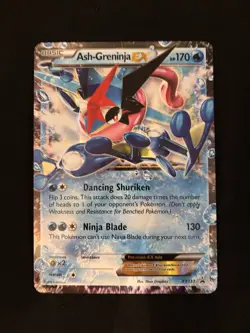 Pokemon TCG Ash-Greninja EX XY133 JUMBO Black Star Promo - Image 1