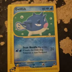 Pokemon TCG Qwilfish Expedition 127/165 Regular Common - Image 1