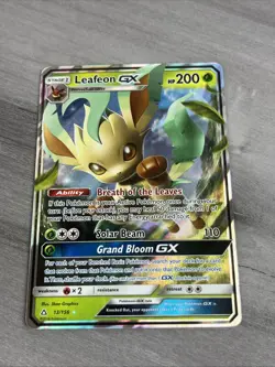 Leafeon GX 13/156 SM Ultra Prism Ultra Rare Pokemon - NM - Image 1