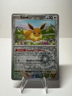 Pokemon TCG SV-Prismatic Evolutions Eevee #74/131 Common Reverse Holo - Image 1