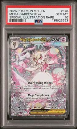 2025 POKEMON MEG EN-MEGA EVOLUTION #178 MEGA GARDEVOIR EX PSA 10 - Image 1