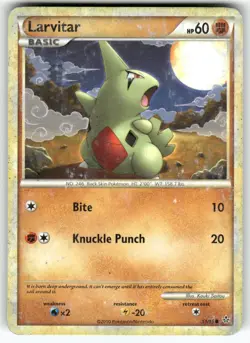 Larvitar (51) Unleashed Common Pokemon Lightly played - Image 1