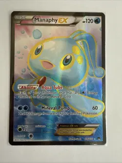 Manaphy EX 116/122 Full Art Ultra Rare XY Breakpoint NM Pokemon TCG NM/LP - Image 1