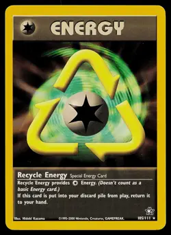 Pokemon Card - Recycle Energy Neo Genesis 105/111 Rare - Image 1