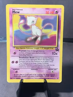 Pokemon TCG Mew Black Star Promo Cards #8 Non Holo VTG WOTC 2000 MP - Image 1