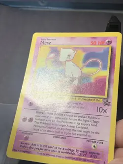 Pokemon TCG Mew Black Star Promo Cards #8 Non Holo VTG WOTC 2000 MP - Image 2