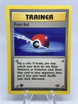 🍀 Poke Ball 1st Edition Non Holo Foil - Pokemon 1999 Vintage Card # 64/64 (#1) - Image 1
