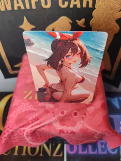 May Pokemon Trainer - Custom Double-Sided Premium Frosted Waifu Card - Image 2