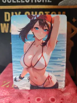 May Pokemon Trainer - Custom Double-Sided Premium Frosted Waifu Card - Image 5