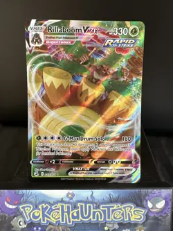 Pokemon Card Rillaboom VMAX 023/264 Fusion Strike Ultra Rare Near Mint - Image 1