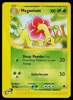 Pokemon Card - Meganium Expedition 53/165 Rare Non Holo - Image 1