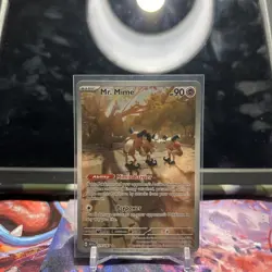 Pokemon TCG Mr. Mime Scarlet & Violet 151 Holo Illustration Card 179/165 Rare NM - Image 1