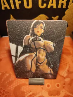 Tifa Lockhart Final Fantasy Double-Sided Premium-Frosted Custom Sexy ACG Card - Image 2