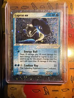 Pokemon TCG Lapras EX Ruby and Sapphire Holo Ultra Rare Card 99/109 - Image 1