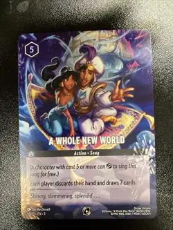 A Whole New World 10 Disney Lorcana Promo Cards 10/c1 Multiple Avalible - Image 1