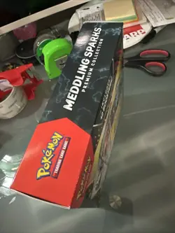 ** 12 PACKS + 4 FOIL CARDS** Pokemon Meddling Sparks Premium Collection SEALED - Image 4