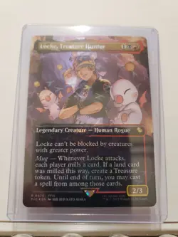 Locke, Treasure Hunter (Borderless) (Chocobo Track Foil) Commander: Final... - Image 1