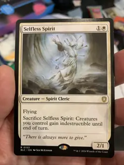 MTG Selfless Spirit [Bloomburrow Commander] Near Mint - Image 1